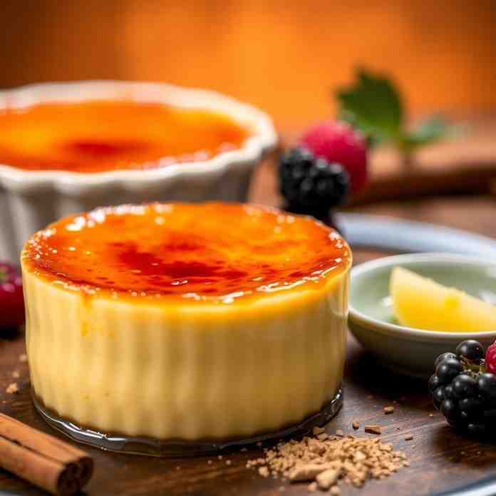 Guernsey Milk Custard Flan - Easy Creme Brulee Recipe